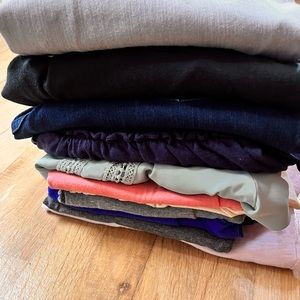 Maternity Clothing Bundle 💕 11 Pieces Lot Clothes Wardrobe Shirts Jeans Tops